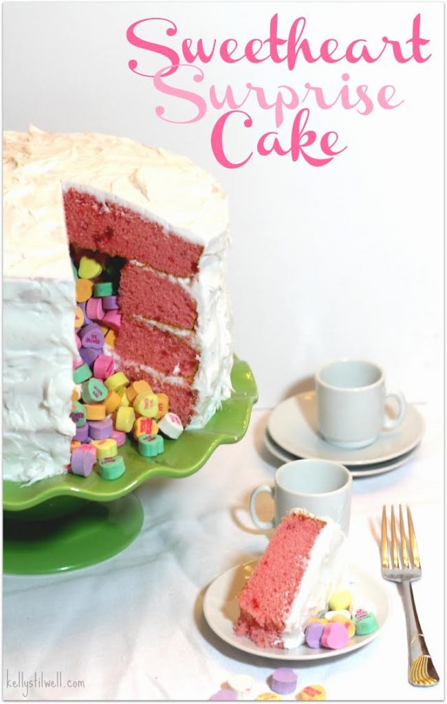 Sweetheart Surprise Cake Best Crafts And Recipes