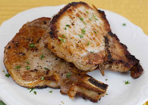 Garlic Thyme Pork Chops Recipe - Best Crafts and Recipes