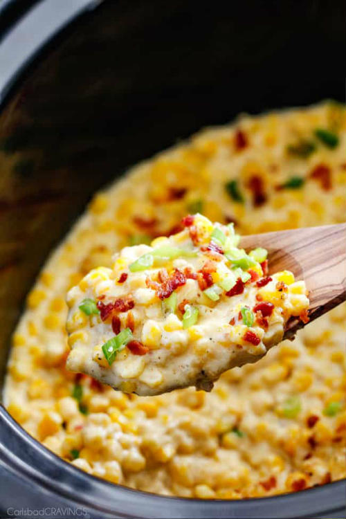 Slow Cooker Creamed Corn with Ricotta and Bacon Recipe Best Crafts