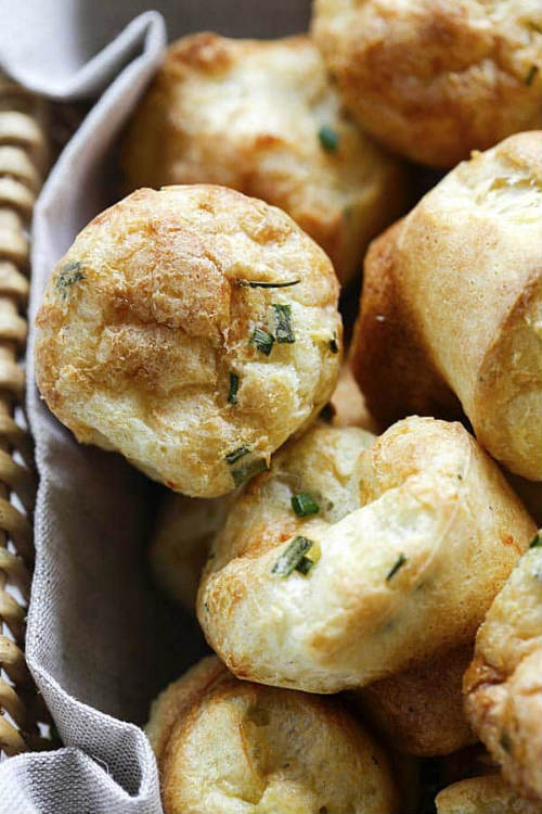 Parmesan-chive Popovers Recipe - Best Crafts And Recipes