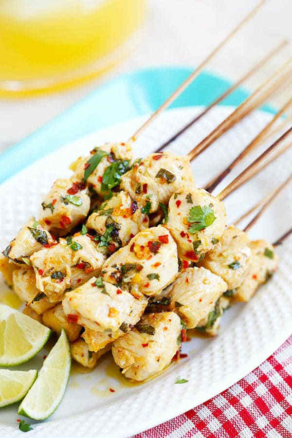 Cilantro Lime Chicken Kebab Recipe Best Crafts and Recipes