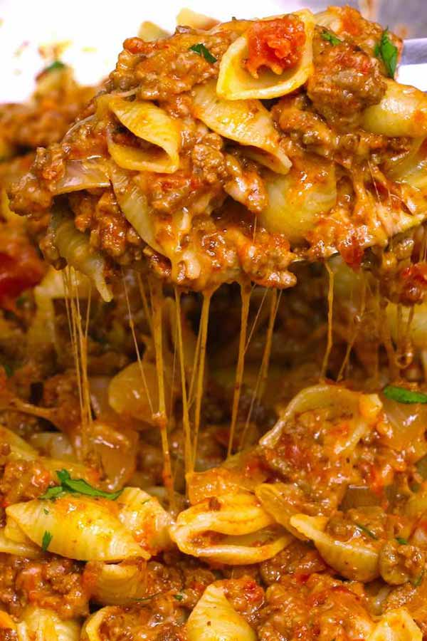 Easy One Pot Cheesy Taco Pasta - Easy Weeknight Dinners