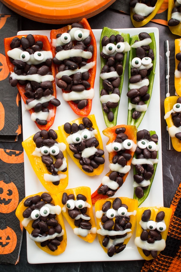 Halloween Stuffed Mummy Peppers Recipe Best Crafts And Recipes