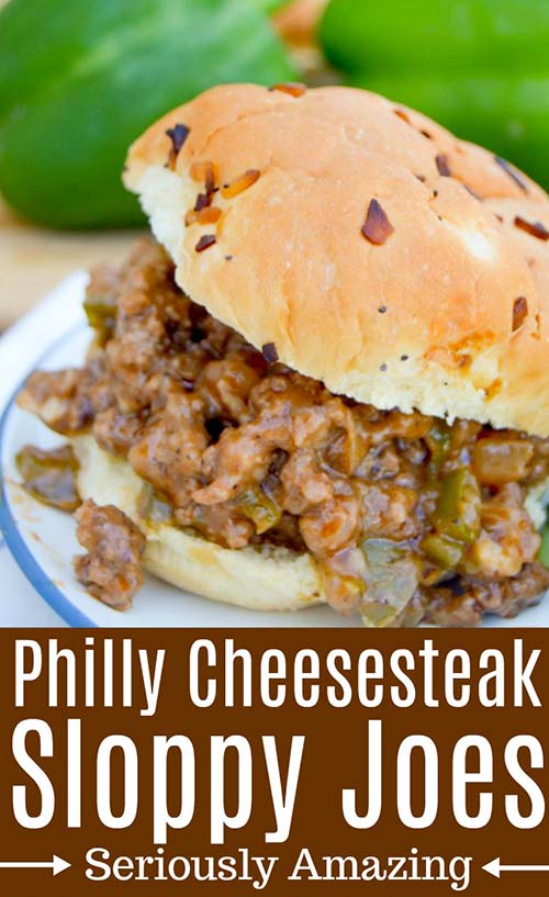 Philly Cheesesteak Sloppy Joes - Best Crafts and Recipes