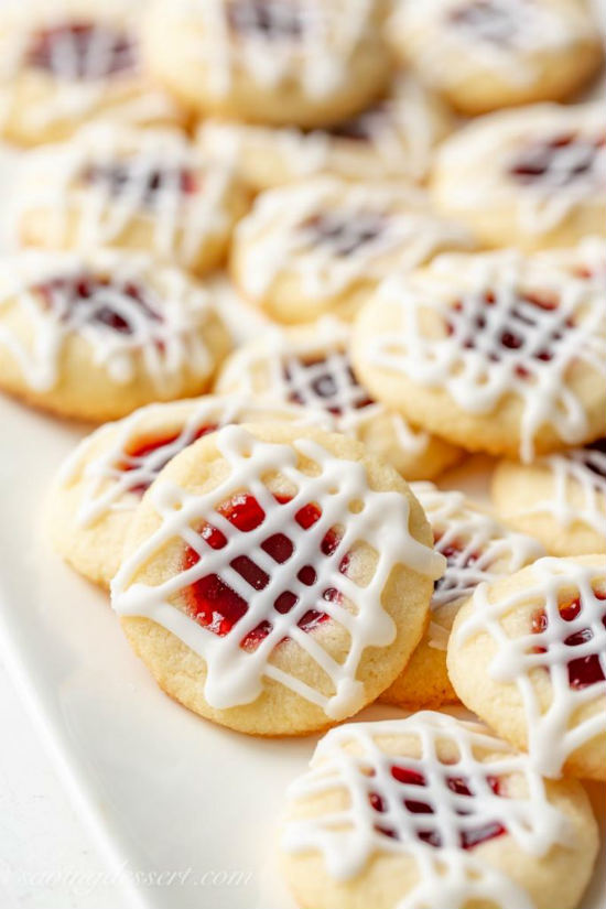 Raspberry Almond Shortbread Thumbprint Cookie Recipe - Best Crafts and ...