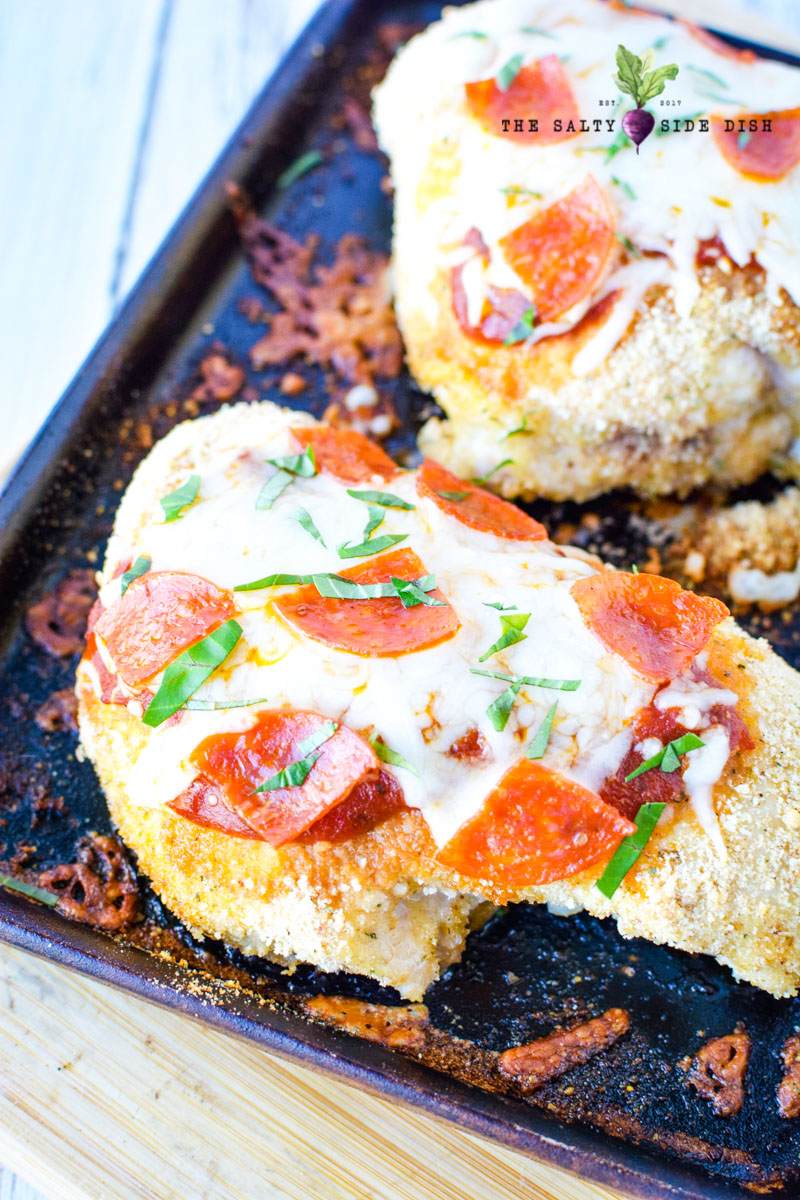 Baked Pepperoni Chicken Breast "Pizza" Best Crafts and Recipes