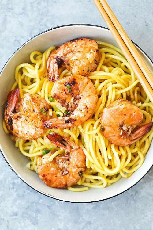 Shrimp Garlic Noodles Recipe - Best Crafts and Recipes