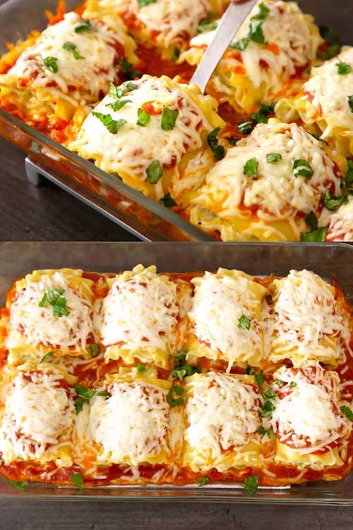 Easy Vegetarian Lasagna Roll Ups Recipe Best Crafts and