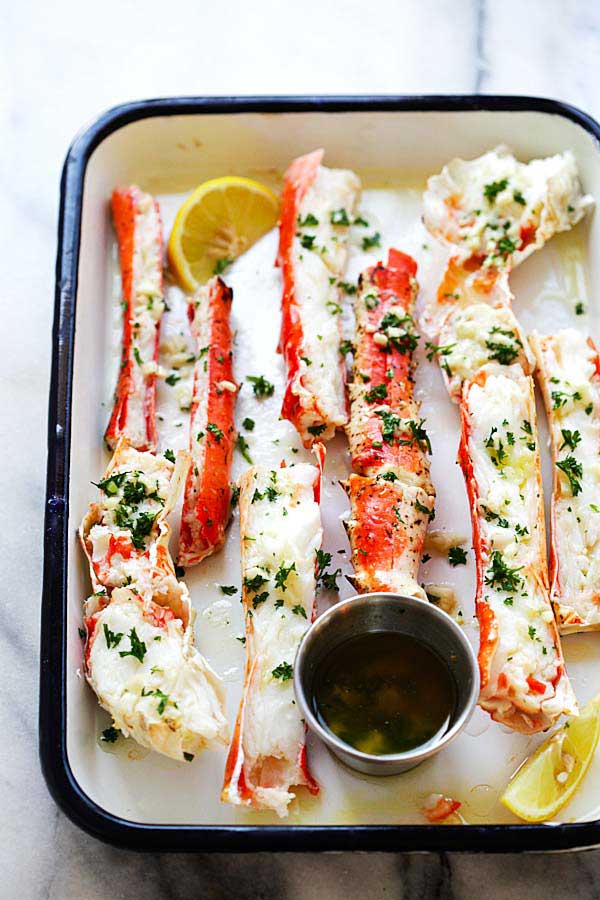 Garlic Lemon Butter Crab Legs Recipe - Best Crafts and Recipes