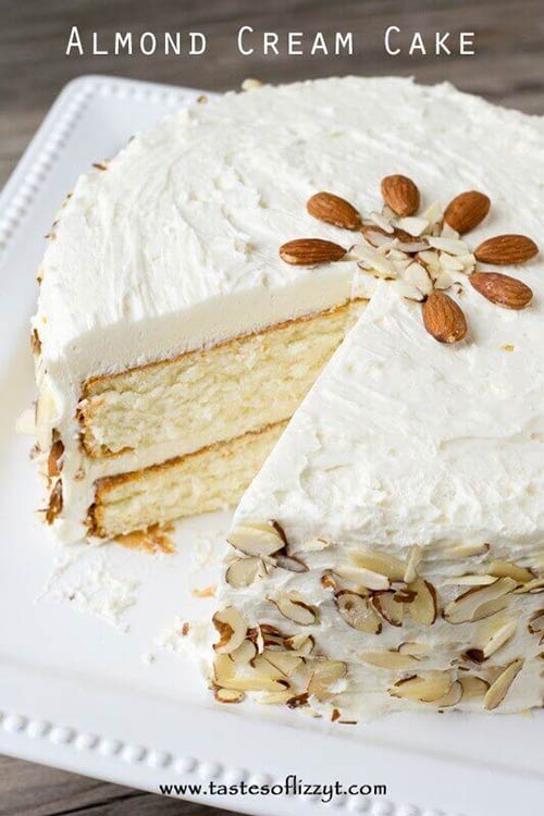 Almond Cream Cake Recipe - Best Crafts and Recipes