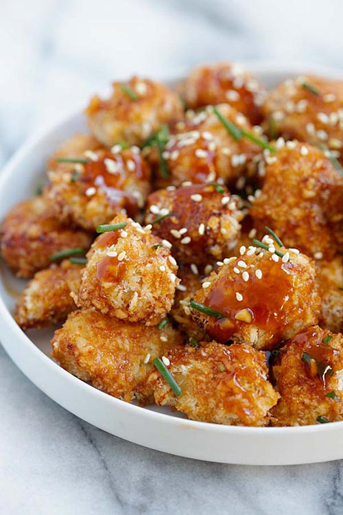 Honey Garlic Chicken Bites Recipe - Best Crafts and Recipes