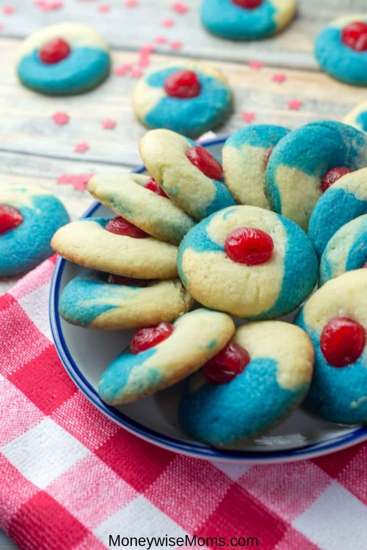 Patriotic Thumbprint Cookies - Best Crafts and Recipes