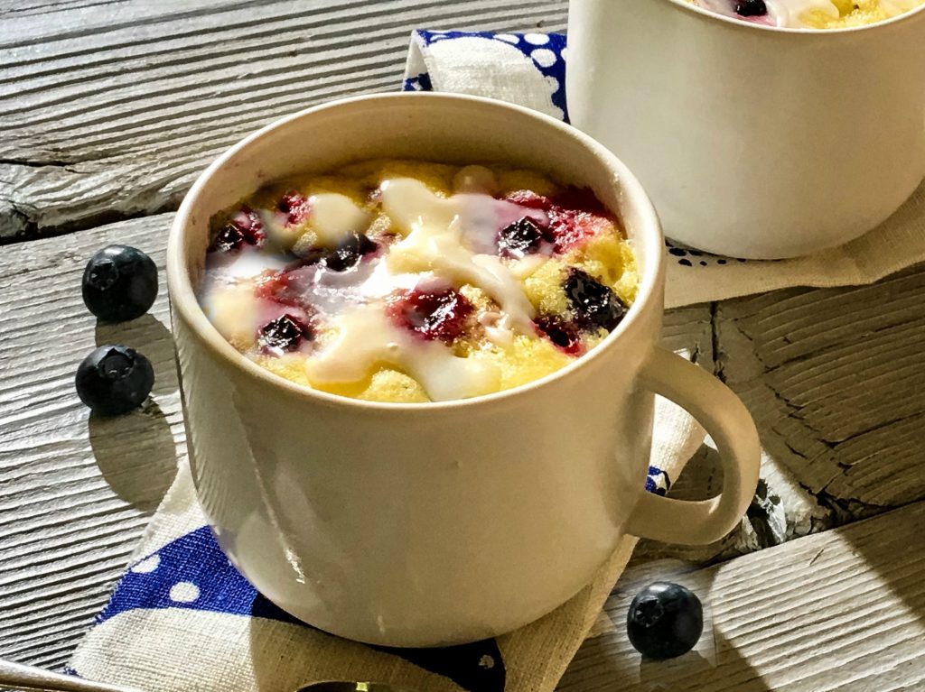 Lemon Blueberry Mug Cake Recipe - Best Crafts and Recipes