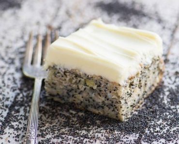 Banana Poppy Seed Cake with Lemon Buttercream Recipe