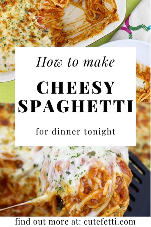 Cheesy Baked Spaghetti Recipe - Best Crafts and Recipes