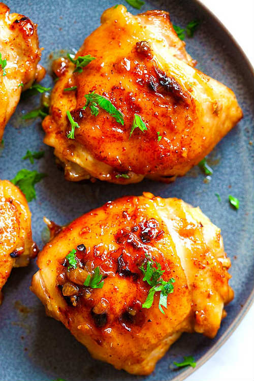 Baked Chicken Thighs With Brown Sugar Recipe Best Crafts And Recipes