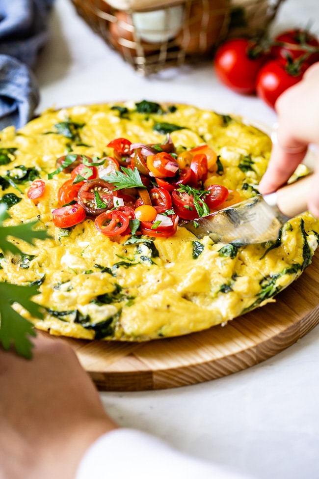 Spinach and Feta Frittata - Best Crafts and Recipes