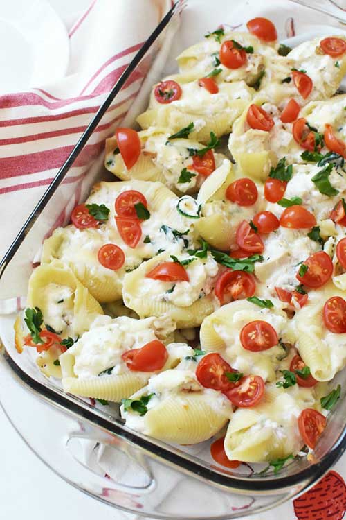 Irresistible Baked Stuffed Shells with Grilled Chicken Recipe - Best ...