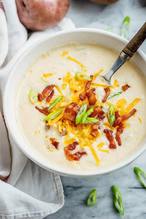 INSTANT-POT CREAMY POTATO SOUP - Best Crafts and Recipes