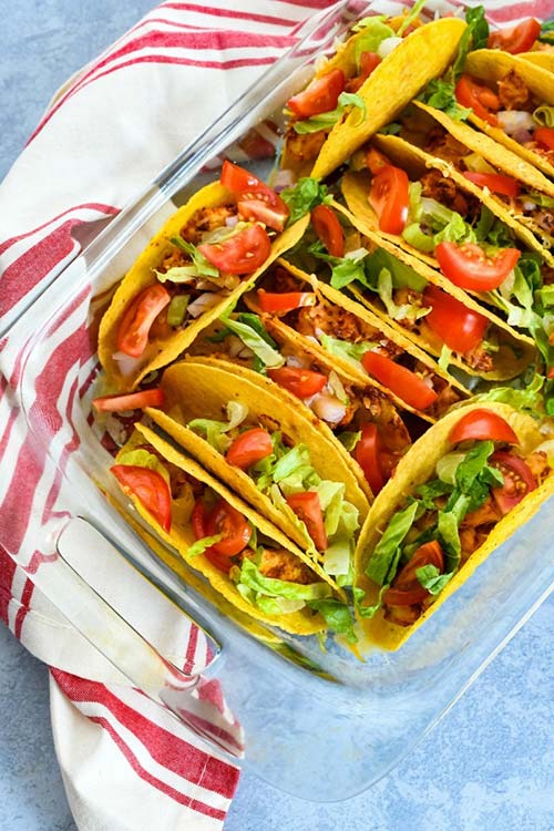Easy Baked Chicken Tacos Recipe - Best Crafts and Recipes