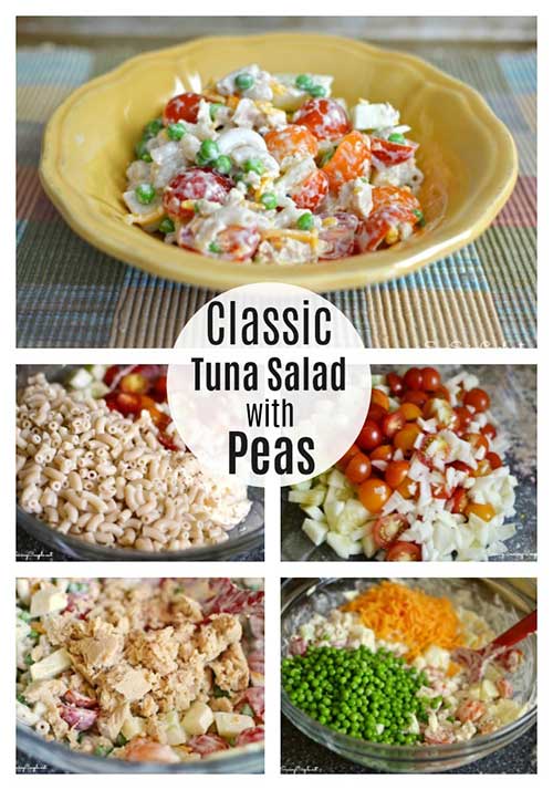 Classic Tuna Pasta Salad with Peas - Best Crafts and Recipes