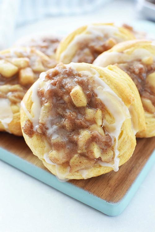 Iced Apple Crescent Roll Danish Best Crafts and Recipes