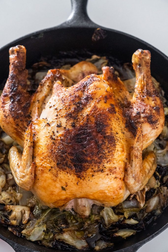 Oven Roasted Whole Chicken With Cabbage Best Crafts and