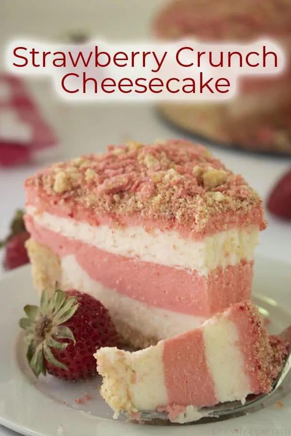 No-Bake Strawberry Crunch Cheesecake Recipe - Best Crafts ...