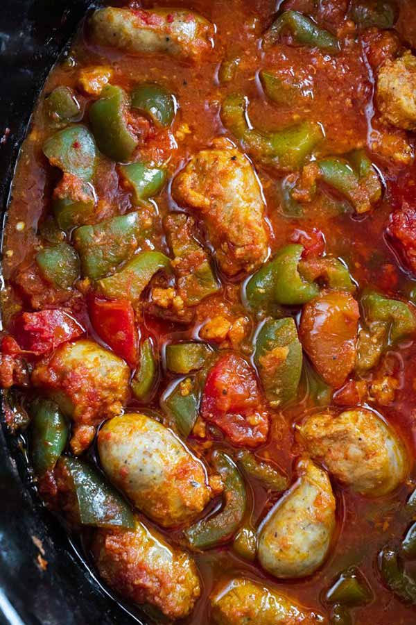 Slow Cooker Sausage and Green Peppers Best Crafts and