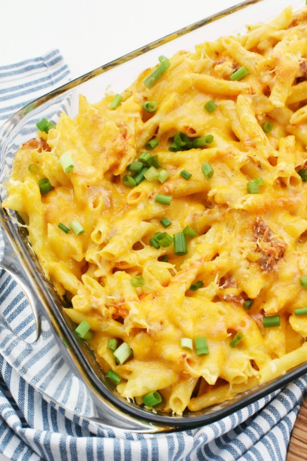 Baked Buffalo Chicken Pasta - Best Crafts and Recipes