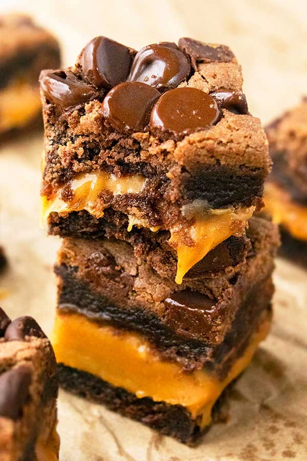 Quick and Easy Caramel Brownies Recipe - Best Crafts and Recipes