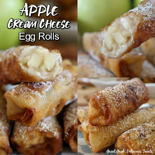 Apple Cream Cheese Egg Rolls Recipe - Best Crafts and Recipes