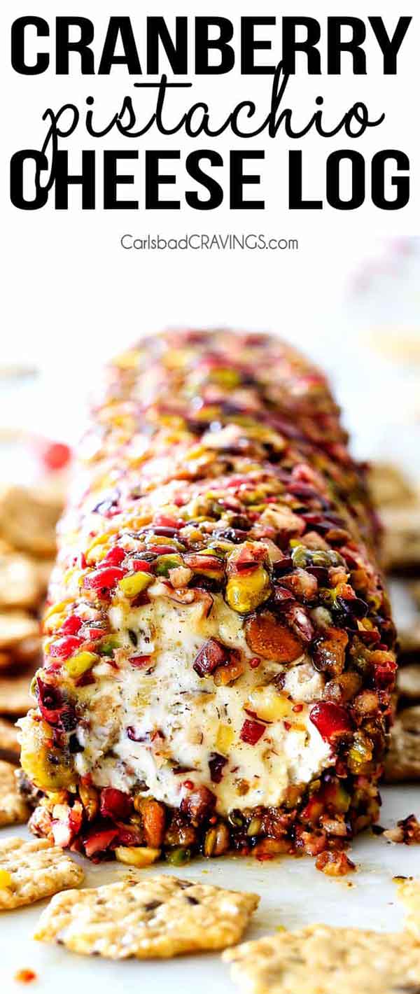 Cranberry Pistachio Cheese Log Recipe - Best Crafts and Recipes