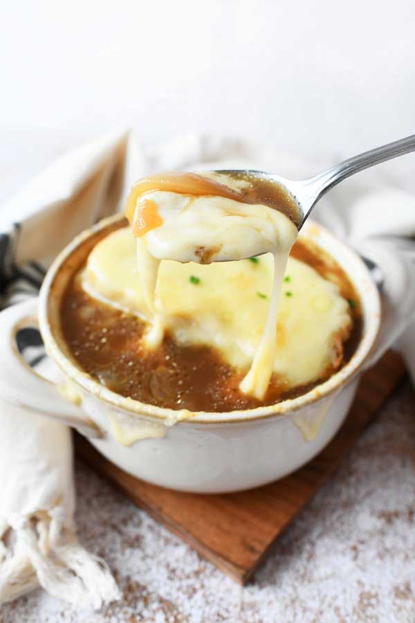 French Onion Soup in a bowl