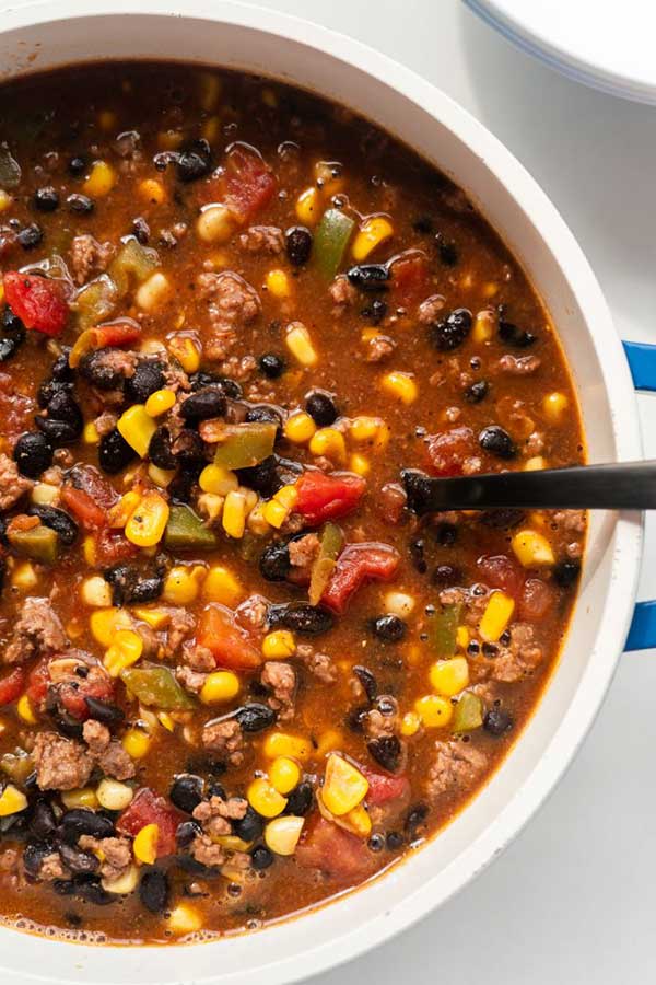 Stovetop Taco Soup Recipe - Best Crafts and Recipes
