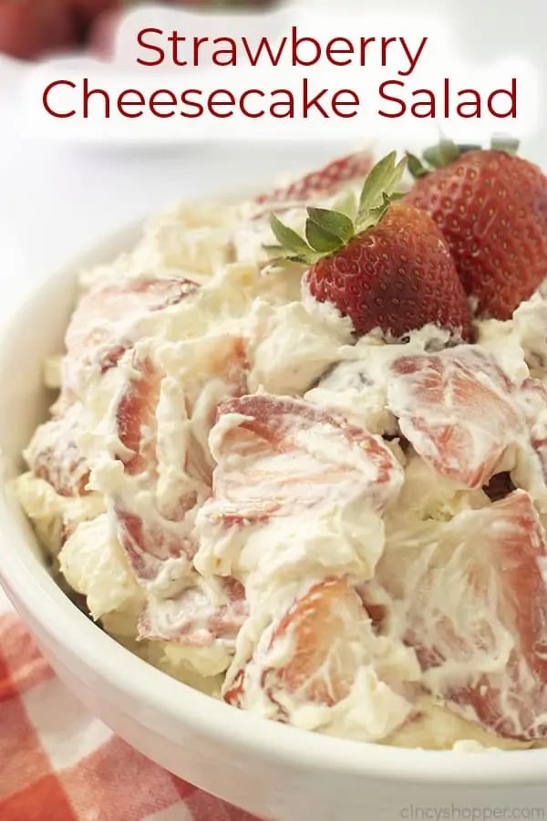 Strawberry Cheesecake Salad Recipe - Best Crafts and Recipes