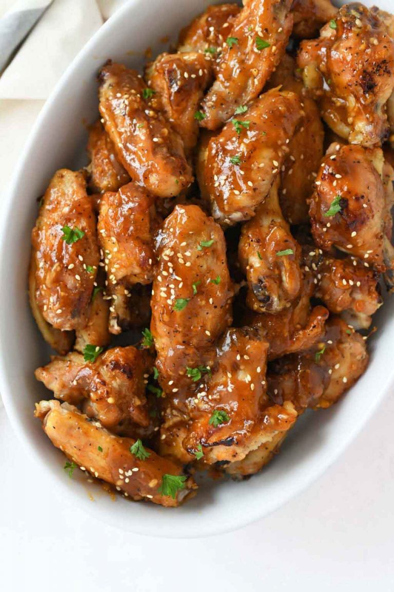 Honey Garlic Chicken Wings (Oven Baked) Best Crafts and Recipes