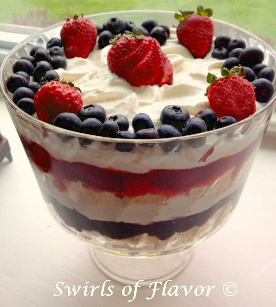 Red White and Blue Berry Trifle Recipe - Best Crafts and Recipes