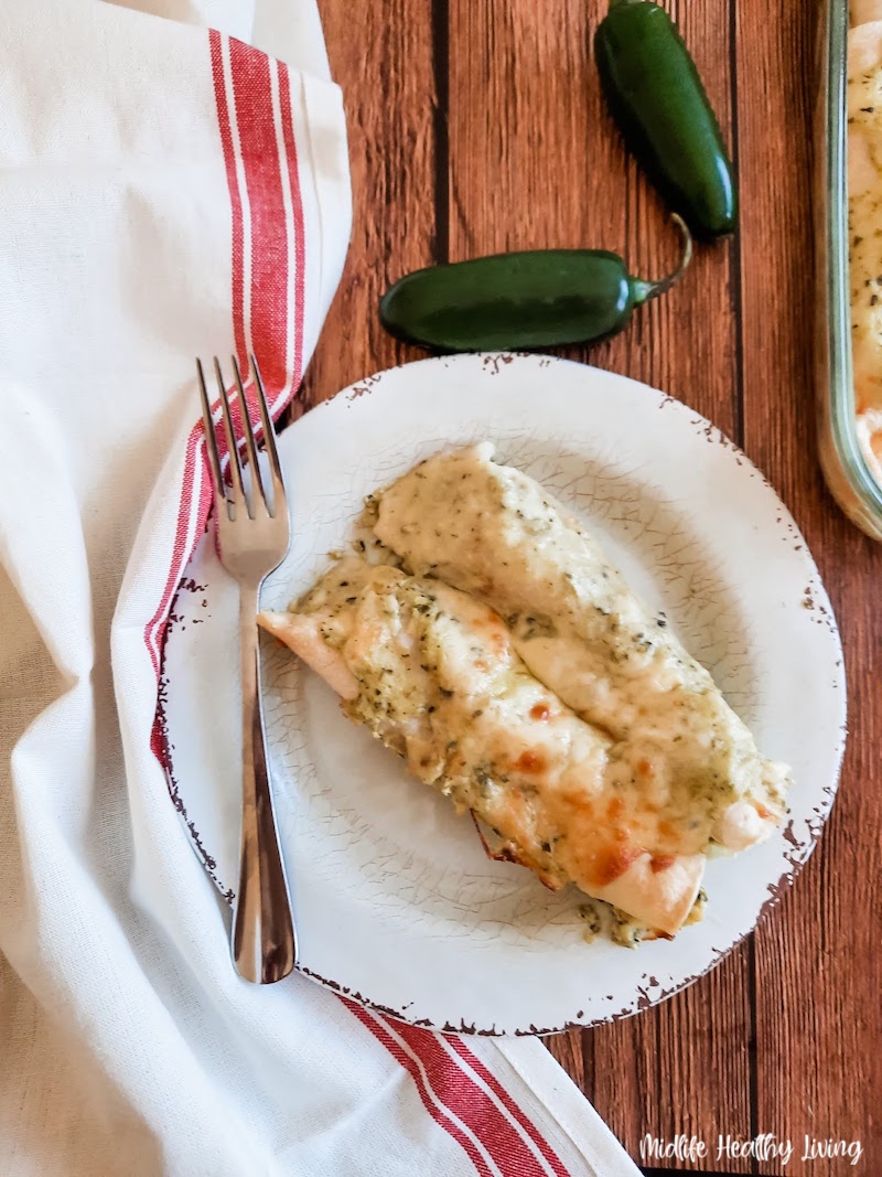 Turkey Enchiladas with Poblano Cream Sauce Best Crafts and Recipes