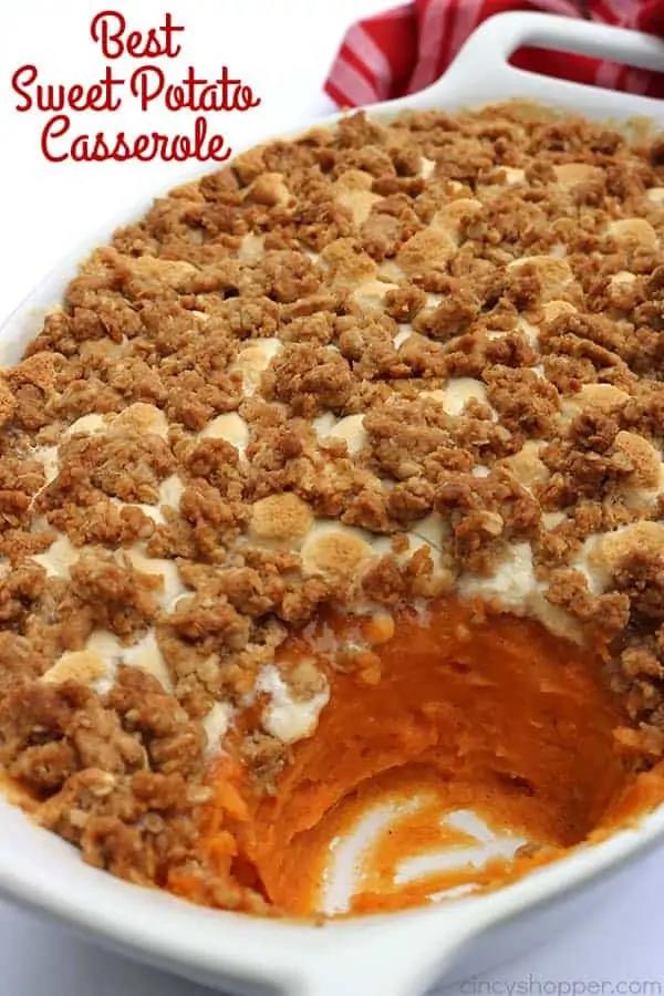 BEST Sweet Potato Casserole Recipe - Best Crafts and Recipes