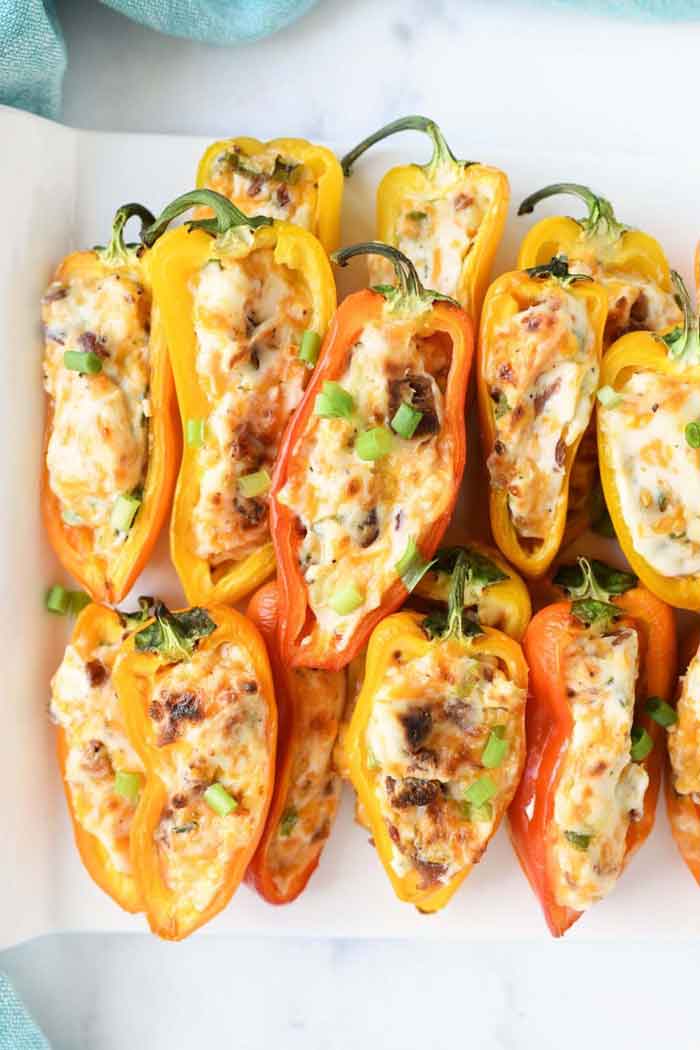 Cheesy Bacon Stuffed Mini Peppers - Best Crafts and Recipes