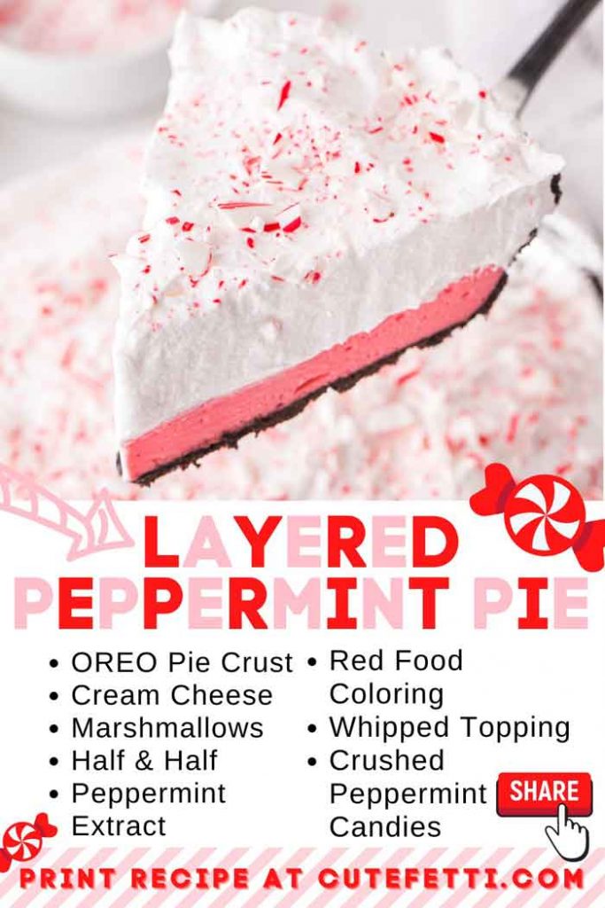 Layered Peppermint Pie - Best Crafts and Recipes