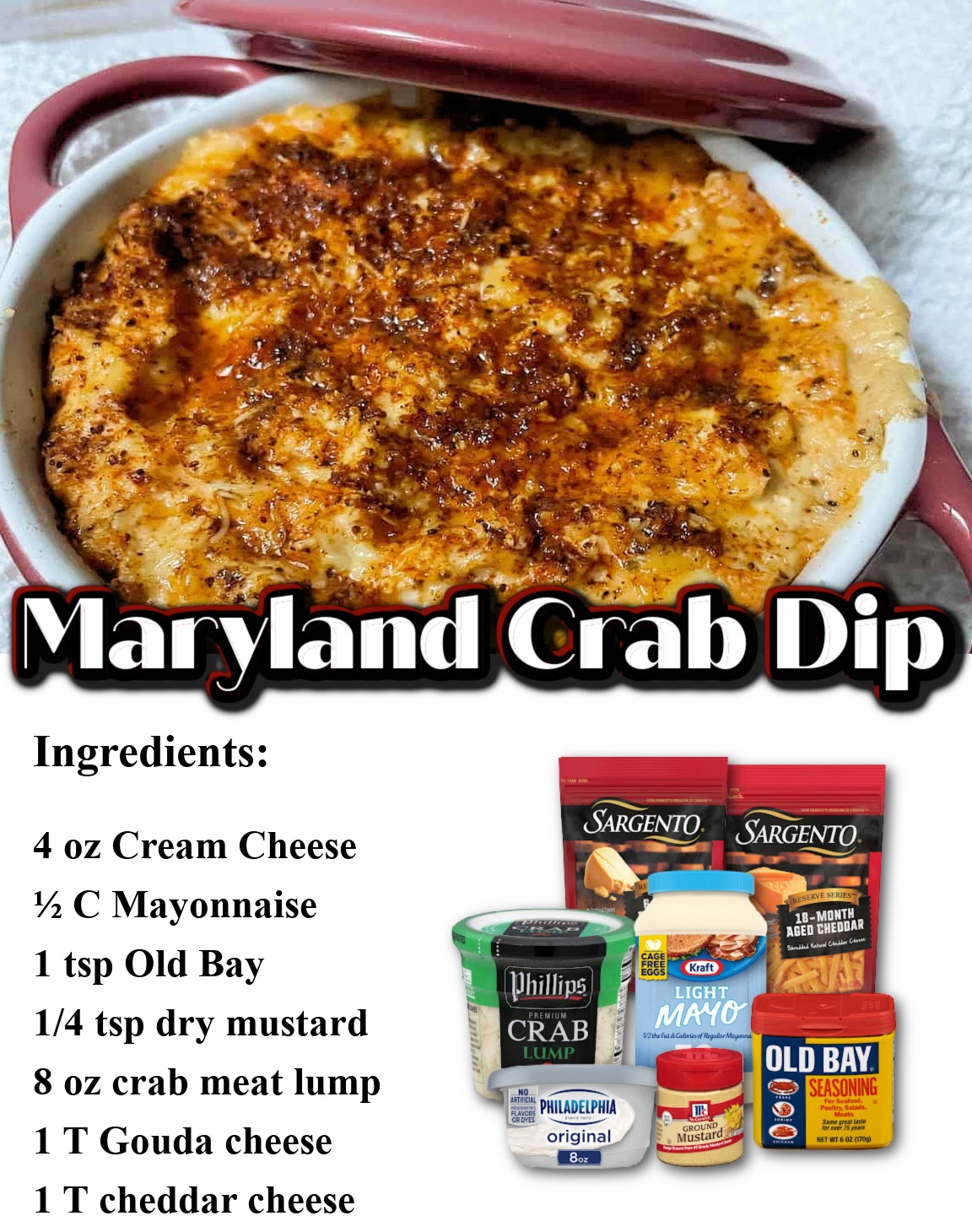 Maryland Crab Dip Best Crafts and Recipes