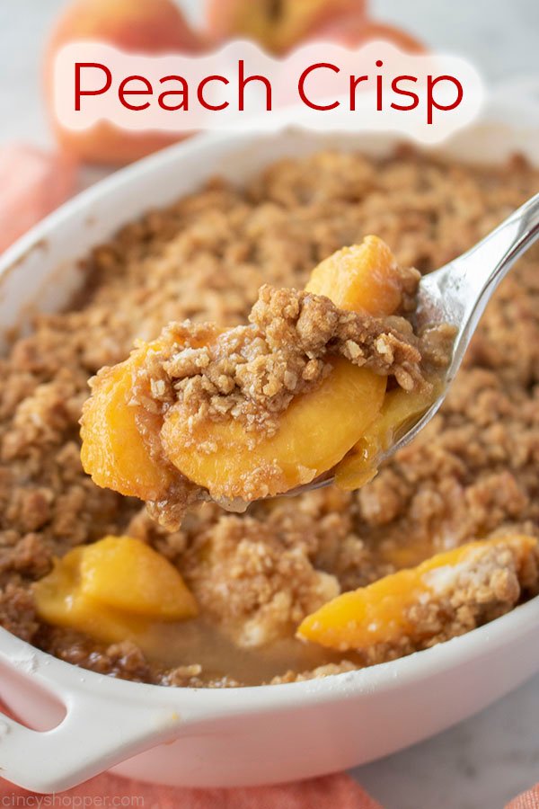 Easy Peach Crisp Recipe Best Crafts and Recipes