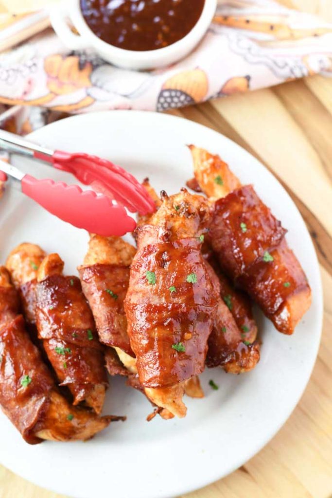 Air Fryer Bacon Wrapped Chicken Tenders Best Crafts and Recipes