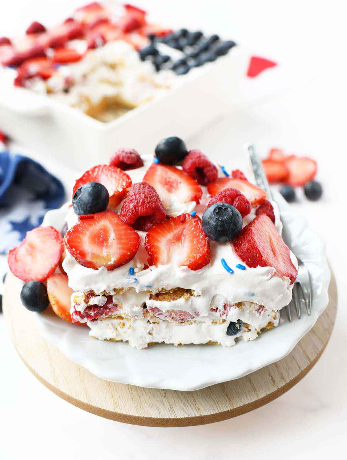 Easy Berry Ice Box Cake Recipe Best Crafts and Recipes