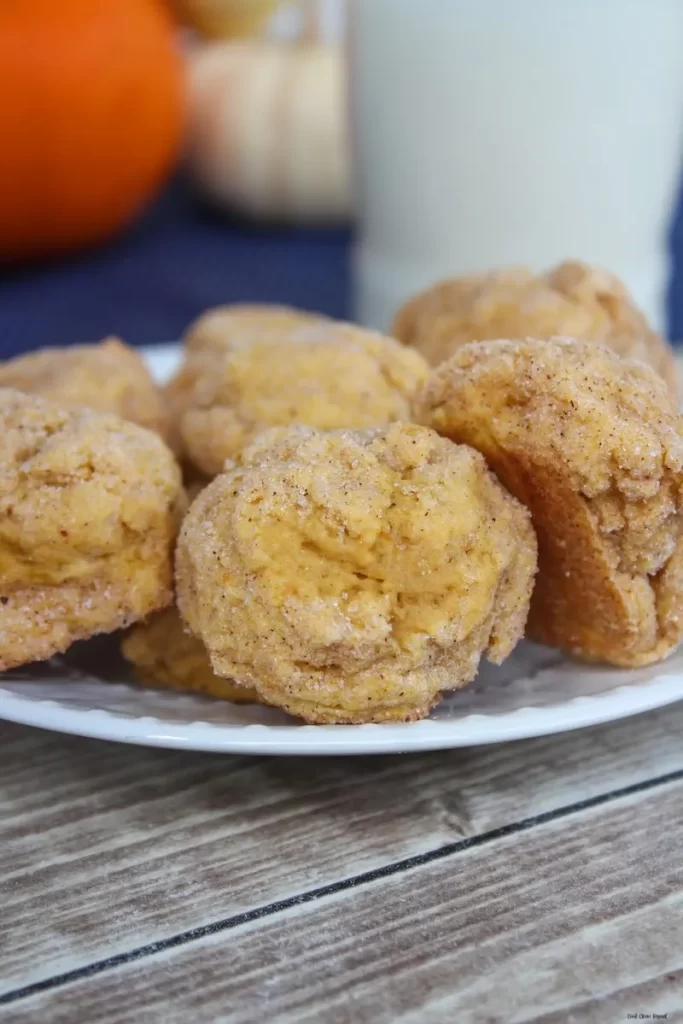 pumpkin spice cookies finished ready to eat. 