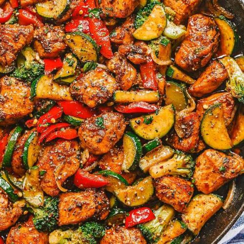 One-Pan Chicken and Vegetables Skillet - Best Crafts and Recipes