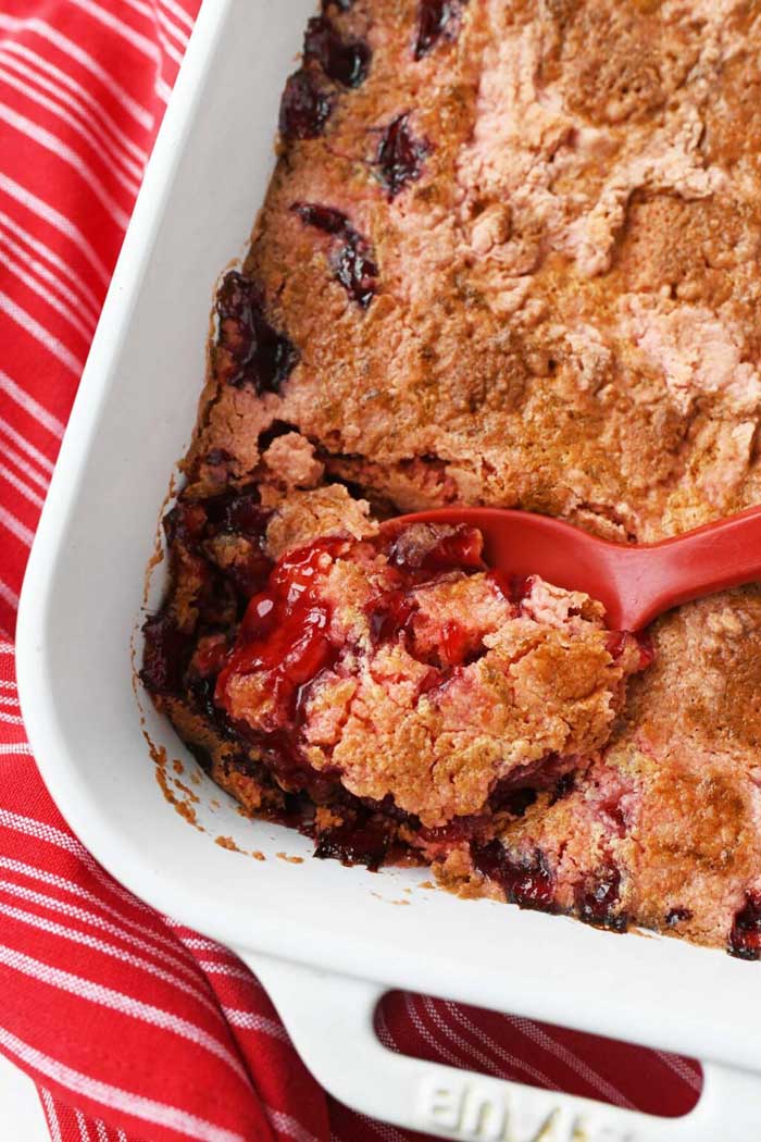 Strawberry Cherry Dump Cake - Best Crafts and Recipes