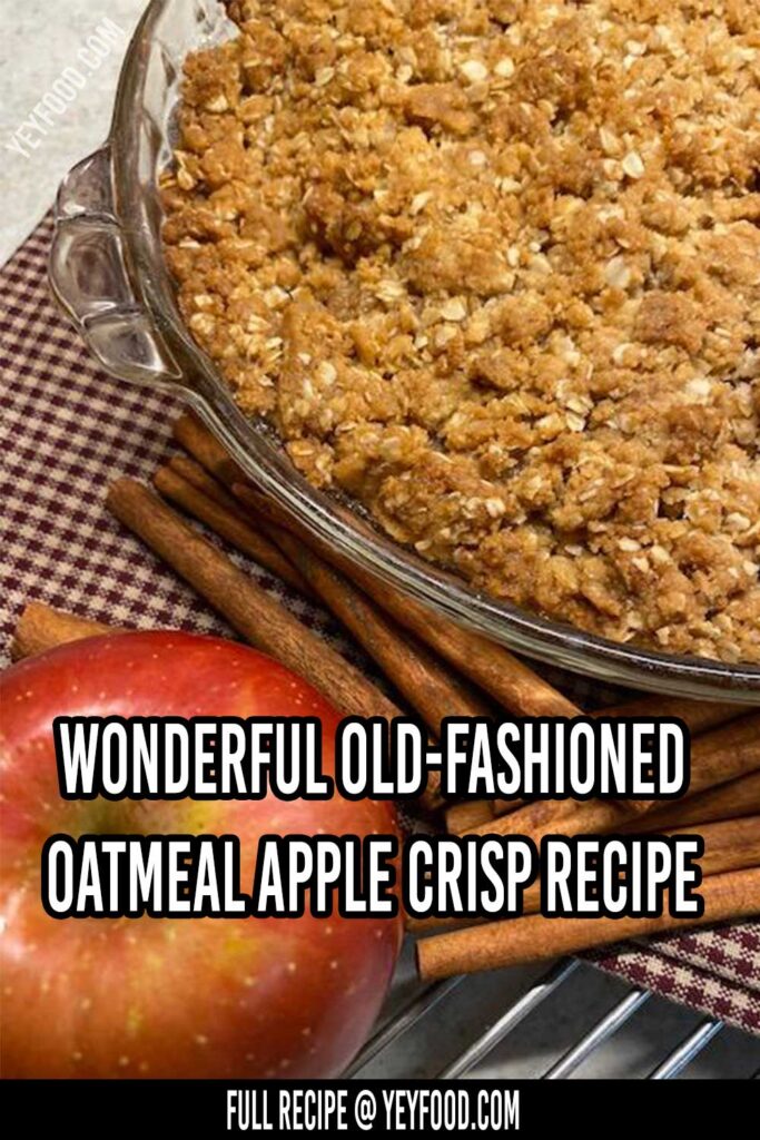 Best Ever Oatmeal Apple Crisp Best Crafts And Recipes